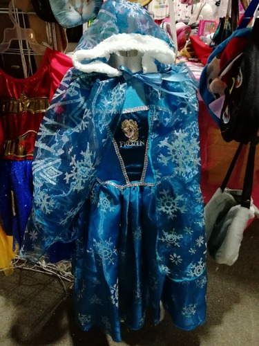 Vestido Elsa Copo Nieve Delux  Niña Envío Gratis 