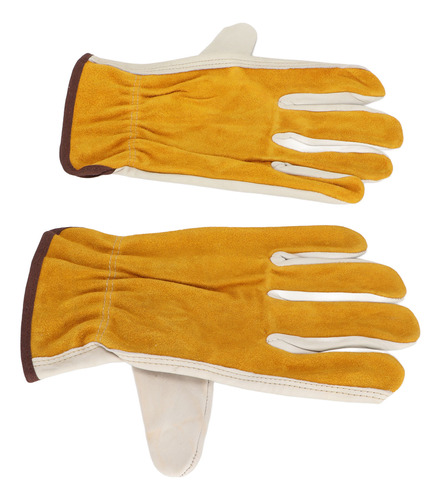 Guantes De Piel De Vaca Para Jardín, A Prueba De Pinchazos,