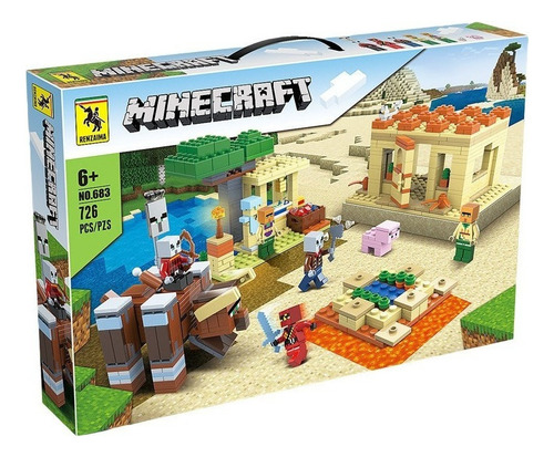 Minecraft Juego De Bloques Construcción Con Led Para Niños