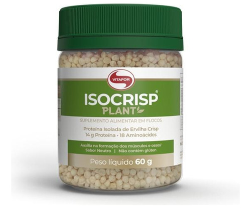 Suplemento Isocrisp Plant Vegano 60gr Vitafor