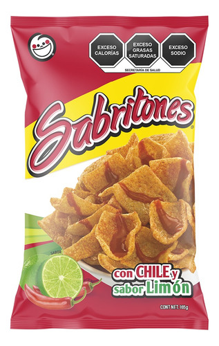 4 Pack Frituras De Harina Chile Y Limon Sabritones Sabritas