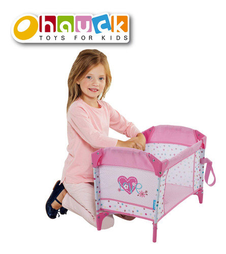 Cuna Plegable Para Muñecas Hasta 40 Cm Para Juegos De Rol