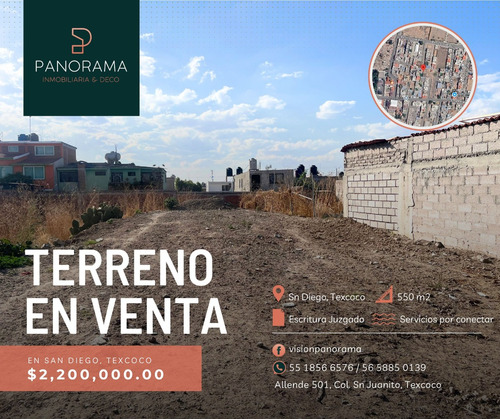 Terreno En Venta En San Diego, Texcoco