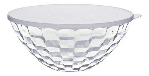 Tigela Cristal Tupperware Prisma Policarbonato 3,5 Litros Transparente