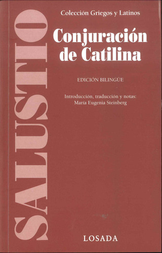Conjuracion De Catilina, De Salústio. Editorial Losada En Español