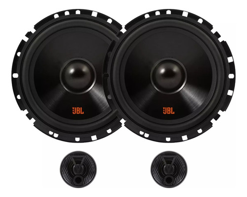 Kit Duas Vias 6 Polegadas Alto Falantes Jbl Flex 4 110w Rms Cor Preto