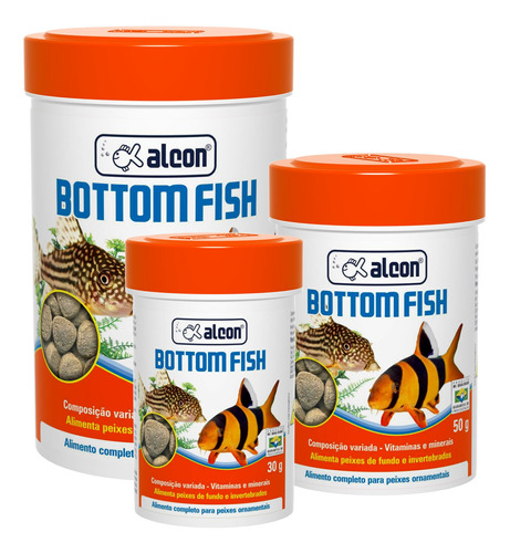 Alcon Bottom Fish - Pote 30g - Ração P/ Peixes De Fundo