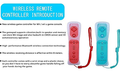 2 Paquetes De Controlador Y Nunchuck Para Wii Y Wii U, Gamep