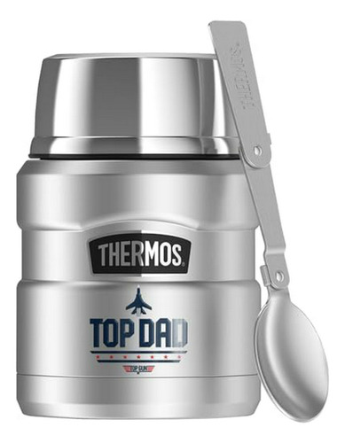 Top Gun Top Dad  Stainless King Tarro De Comida De Acero Ino