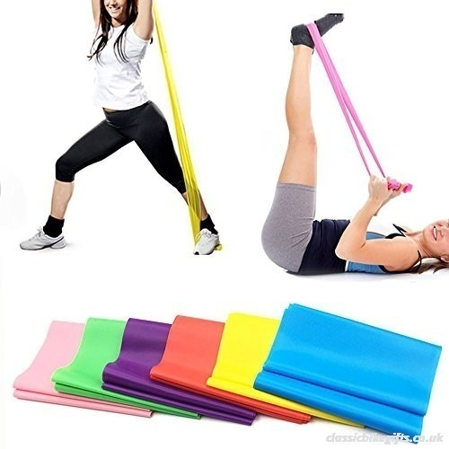 Imagen 2 de 7 de Banda Elastica Larga Fitness Yoga Tiraband 150cm. Nivel 4.