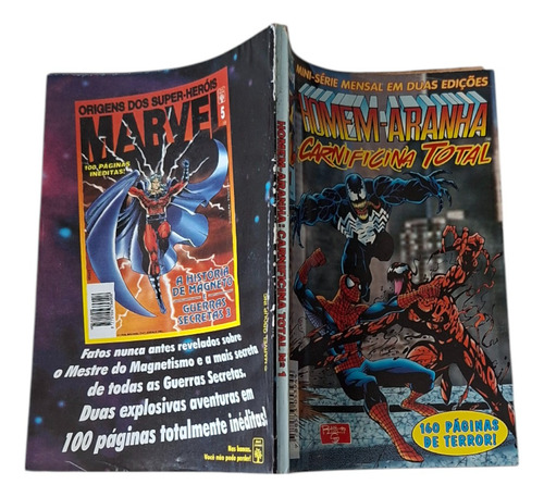 Hq - Gibi Homem-aranha: Carnificina Total Minissérie Em 2 Edições - Ed. Abril 1996 (Usado)