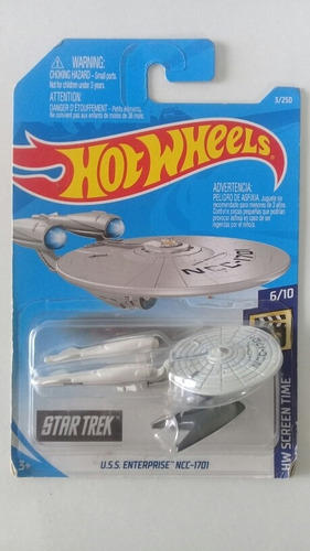 Hot Wheels U.s.s Enterprise Ncc-1701 Star Trek 3/250