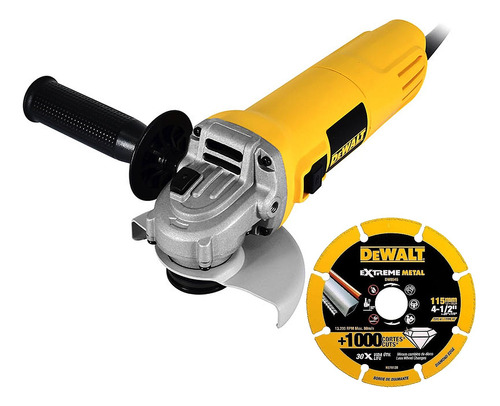 Esmeriladora Angular 4-1/2  Dewalt Dwe4010 750w 120v + Disco