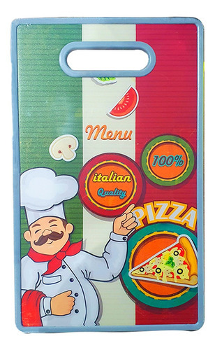 Tábua De Carne De Plastico 23x37cm Nome Do Desenho Pizzaiolo