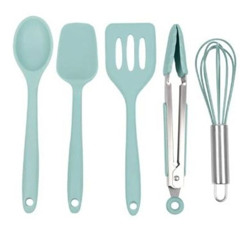 Juego De Cinco Utensilios De Cocina De Silicona Set Mini