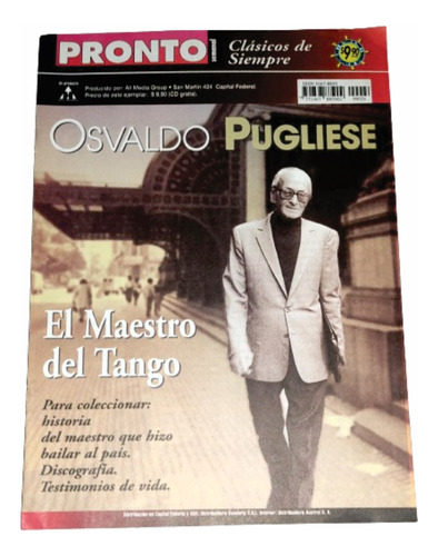 Revista Pronto Clasicos Por Siempre Osvaldo Pugliese Tango