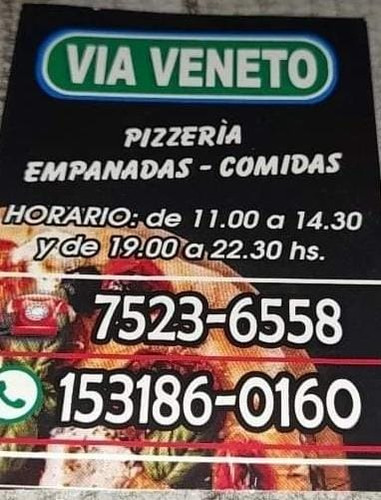 Fondo De Comercio Pizzeria Casa De Comidas Via Veneto
