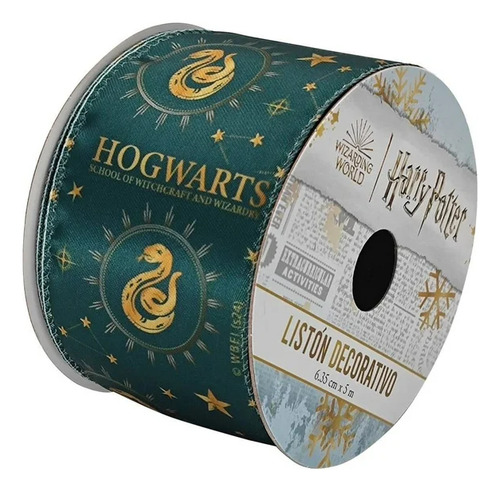 Liston Harry Potter Slytherin Decoracion De Navidad Color Verde