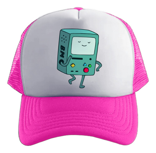 Hora De Aventura Bmo Beemo Gorra Friki Tu Eres Rosa Chicle Talle Único Regulable Hora De Aventura Bmo Beemo