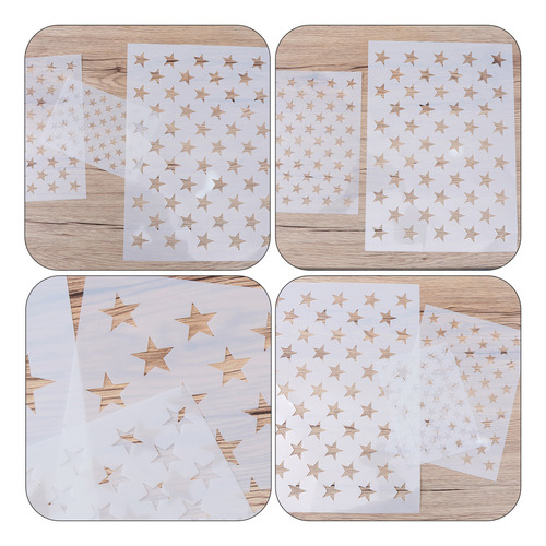 Plantilla De Pentagrama Con Forma De Estrella De 5 Puntas En