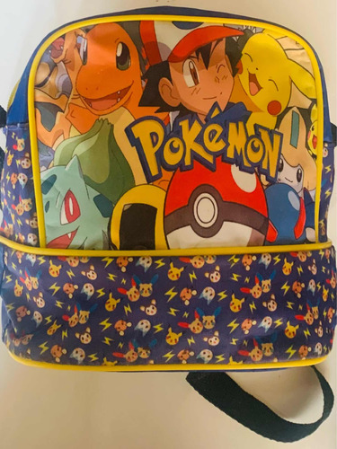 Pokémon Pikachu Y Más Mochila O Lonchera Bolsa (Usado)