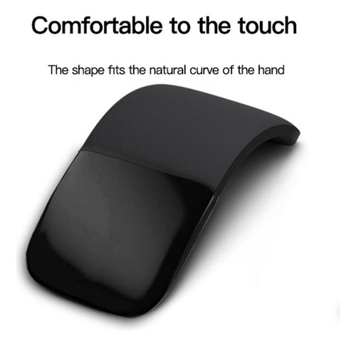 2.4g Wireless Touch Mouse Silent Click Mini Curved Folding