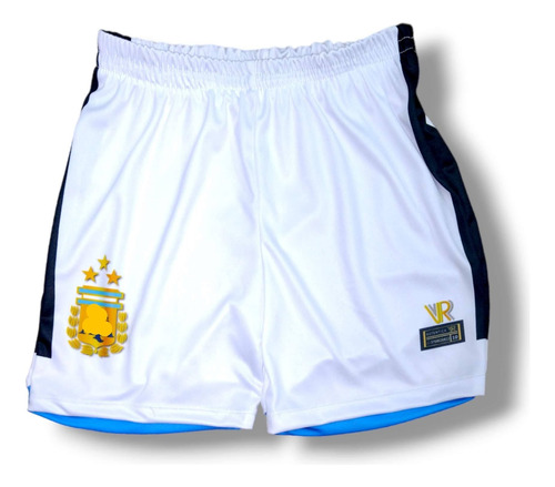 Short Selección Argentina - Negro Blanco Verde Rojo Lila