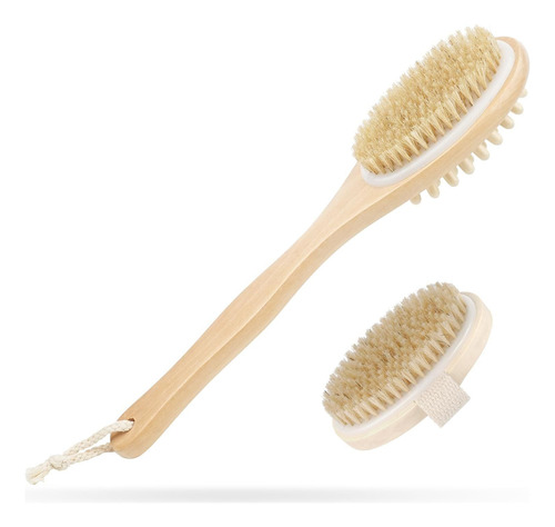 Back Scrubber, 2pcs Double-sided Long Handle Body Brush