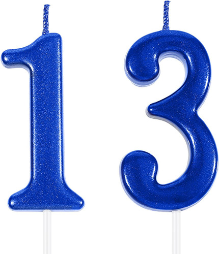 Vela De Cumpleaños Número 13, Velas Numerales 13 Past...