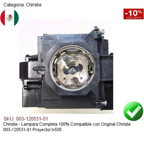 Lampara Compatible Proyector Christie 003-120531-01 Lx505