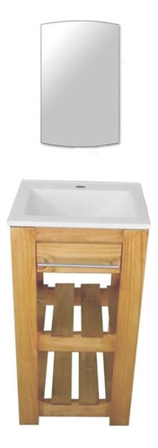 Mueble Para Baño Tioso Hogar Estilo Campo Bacha De Encastre Cantidad de agujeros para grifería Un agujero Color de la bacha Blanco