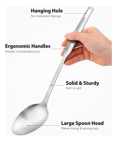 Cucharas Para Servir Y Cucharón Para Sopa De Acero Inoxidabl