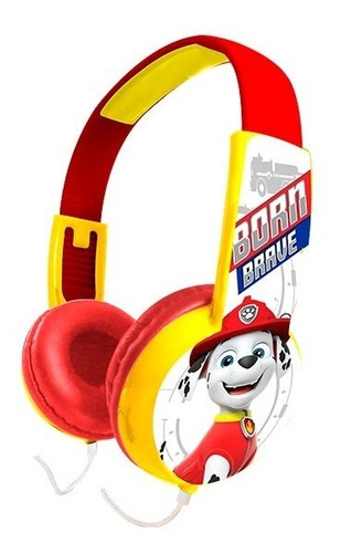 Audifonos Niños Paw Patrol Marshall Hp203371-mar Color Rojo Color de la luz Blanco