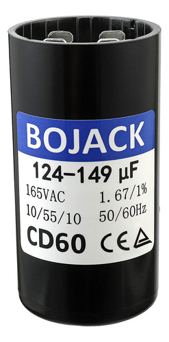 Bojack 124-149 Uf/mfd 165 Vac ± 20% 50/60 Hz Cd60 Round Moto