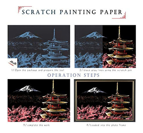 Papel Mágico Para Rascar Pintura Para Rascar Regalo Creativo