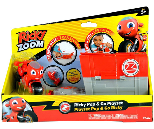 Ricky Zoom Set De Juego Push & Vehiculo Ricky Pop