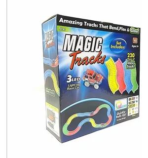 Pista De Carros Para Niños. Magic Tracks Neón.