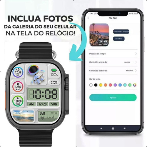 Smartwatch Lucsmart U3w Ultra 49mm Com Gps E Música 2025