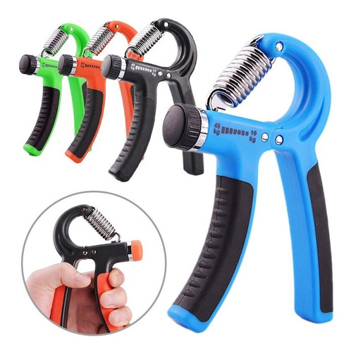 Fortalecedor Mão Antebraço Hand Grip Ajustável Alicate Pulso Cor Laranja