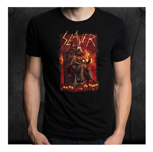 Remera Bandas Rock Slayer Alternativo 4