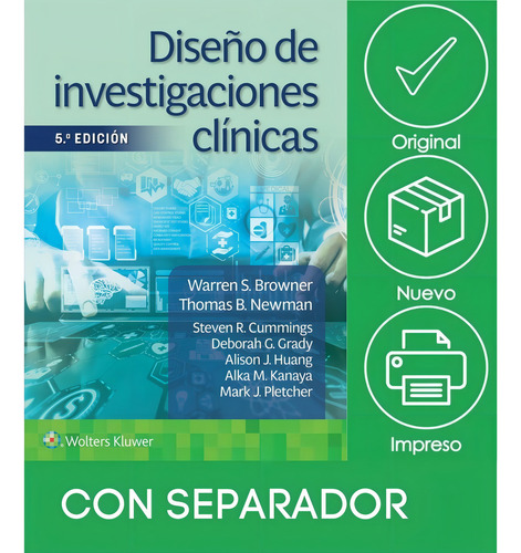 Diseño De Investigaciones Clínicas, De Warren S. Browner Md. Editorial Lww, Edición 1 En Español, 2023