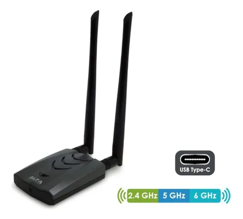Alfa Awus036axml 802.11axe Wifi 6e Adaptador Usb 3.0 Axe3000