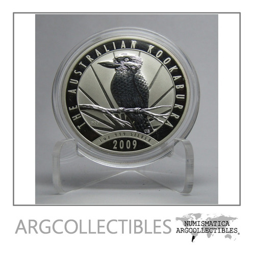 Australia Moneda 1 Dolar Plata 1 Onza 2009 Kookaburra Proof