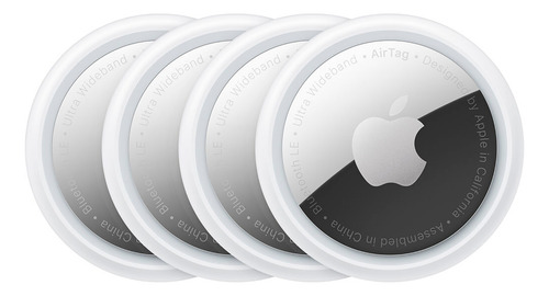 Imagen 1 de 5 de Rastreador Airtag Apple Ip67 4 Unidades