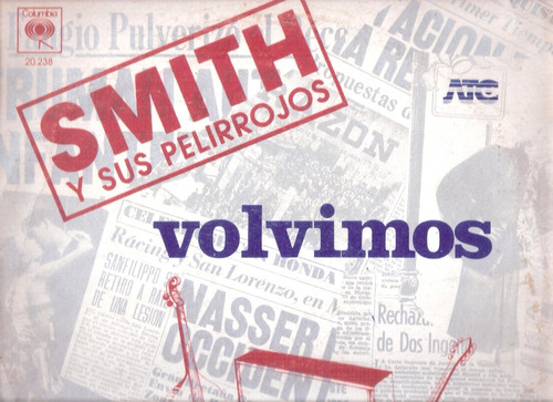 Smith Y Sus Pelirojos: Volvimos / Lp Cbs Columbia Nacional