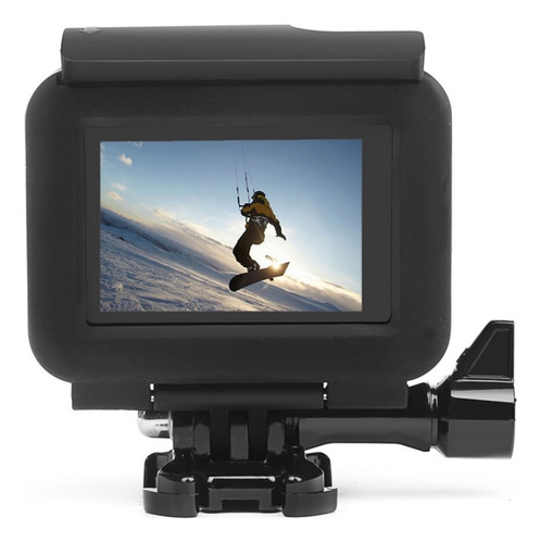 Suporte Case Frame Armação De Proteção Para Gopro 5/6/7 Cor Preto