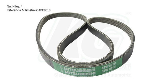Banda Poly-v Honda Civic L4 1.7 2001 2002 2003 2004 2005 Xkp