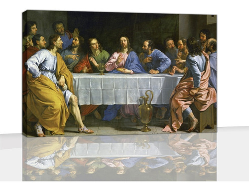 Cuadro Moderno Canvas Última Cena Philiphe De Champagne 