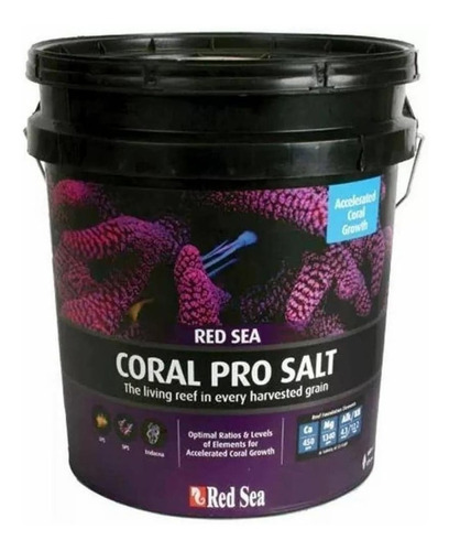 Sal Red Sea Coral Pro 22kg  Pra Aquários Marinhos Rende 660l