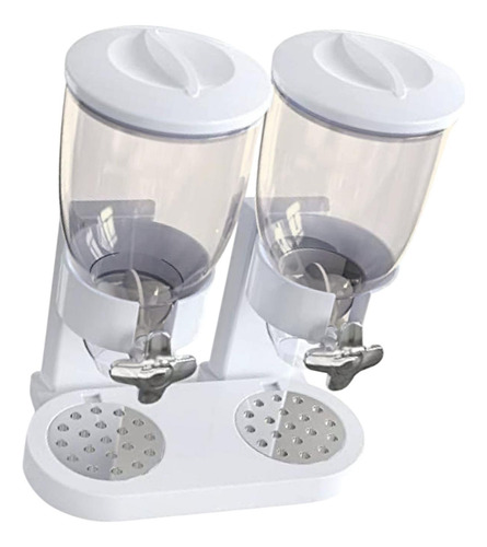 Organizador De Contenedores De Doble Taza Blanca